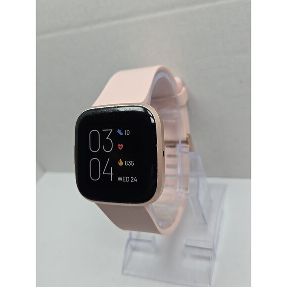 Fitbit Versa 2 Smartwatch Pink 40mm Alexa WR50M Always On Display No Charger - Picture 2 of 10